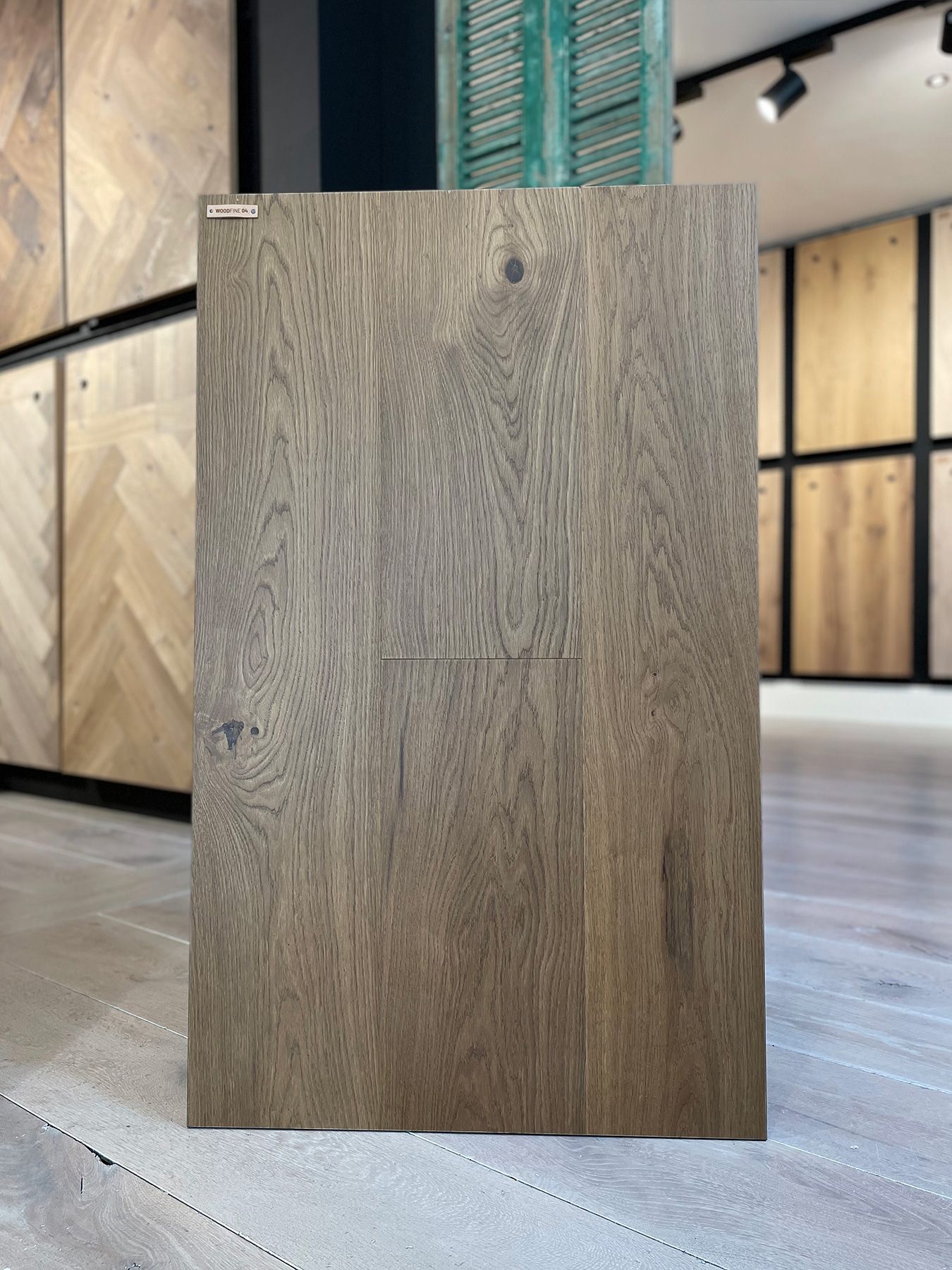 Collectie Budgetvloer WOODfine fineerparket XL planken extra breed gelakt | The Woodstore Scheveningen