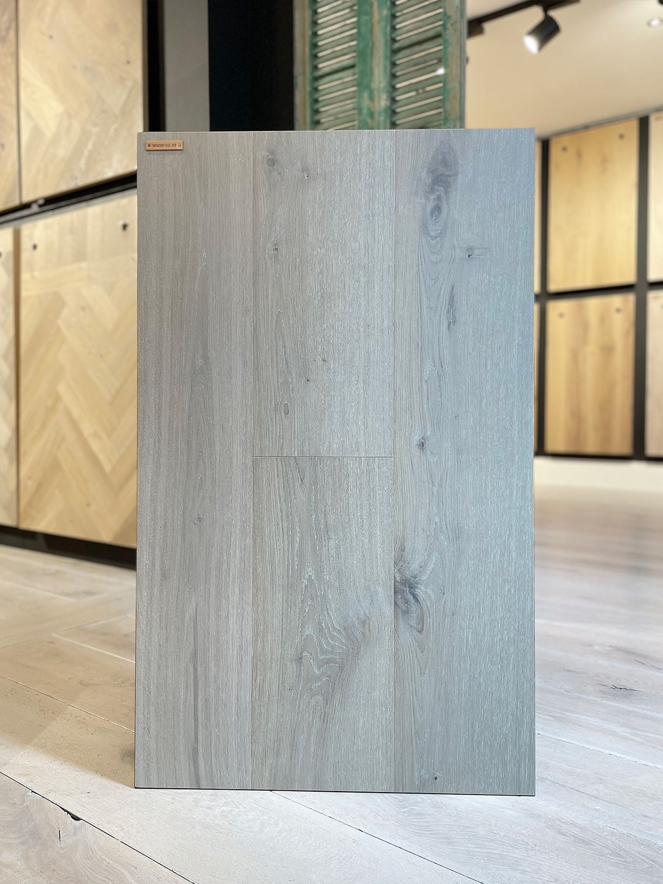 Collectie Budgetvloer WOODfine fineerparket XL planken extra breed gelakt | The Woodstore Scheveningen